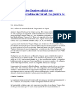 Juez Alejandro Espino Solicitó Ser Declarado Heredero Universal