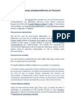 Intervenciones Estadounidenses en Panamá