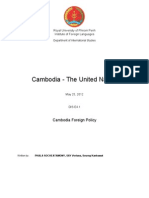 Cambodia and The United Relation in 2012