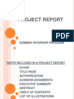 Project Report: Summer Intership Program