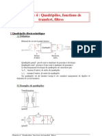 04 Quadripôles, Fonctions de Transfert, Filtres