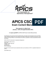 CSCP ExamContentManual 2012