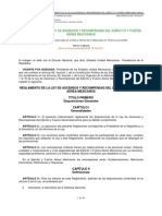 Reglamento de La Ley de Ascensos y Recompensas Del Ejército y Fuerza