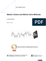 Markov Chains and Monte Carlo Methods: Ioana A. Cosma and Ludger Evers