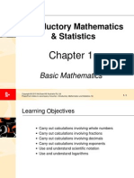 Introductory Mathematics & Statistics