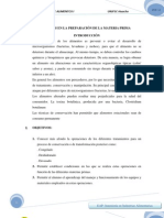 Informe 2 Operaciones e La Preparacion de La Materia Prima Lizy