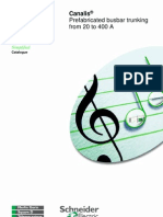 Prefabricated Busbar Trunking From 20 To 400 A: Canalis