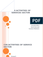 CSR Activities of Service Sector