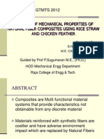 GTMTS 2012: Analysis of Mechanical Properties of Natural Fiber Composites Using Rice Straw and Chicken Feather