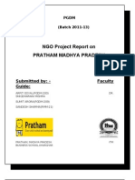 NGO Project Report On Pratham Madhya Pradesh: Submitted By: - Guide