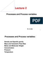 Lecture 2 Processes and Process Variables