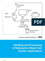 Handling and Processing of Radioactive Waste From Nuclear Applications