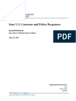 Iran: U.S. Concerns and Policy Responses - May 24, 2012