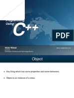 Object Oriented Programming Using: Abdul Wahab