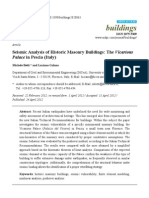 Buildings: Seismic Analysis of Historic Masonry Buildings: The Vicarious