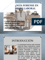 Psicología Forense en El Ámbito Laboral