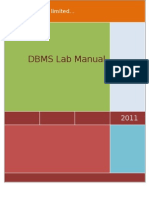 Rdbms Labmanual