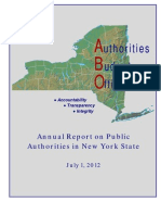 Authorities Budget Office 2012 Report