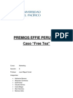 Trabajo Marketing, Caso Free Tea