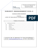 Subject: Management Civil Ii: Lecture Notes Handout