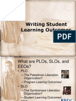 Writing Student Learning Outcomes