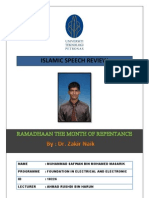 Islamic Speech Review UTP (Dr. Zakir Naik)