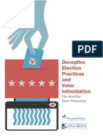 Deceptive Election Practices and Voter Intimidation - July 2012