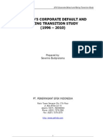 Pefindo'S Corporate Default and Rating Transition Study (1996 - 2010)