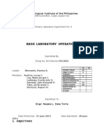 Chemistry Laboratory Format