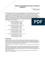 Estadistica Precipitaciones Cajamarca