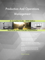 Production And Operations Management A Complete Guide - 2020 Edition