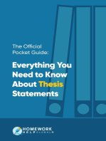 The Official Pocket Guide: Everything You Need to Know About Thesis Statements