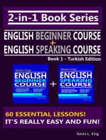 2-in-1 Book Series: Teacher King’s English Beginner Course Book 1 & English Speaking Course Book 1 - Turkish Edition