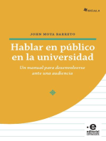 Hablar en público en la universidad: Un manual para desenvolverse ante una audiencia