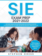 SIE Exam Prep 2021-2022: SIE Study Guide with 300 Questions and Detailed Answer Explanations for the FINRA Securities Industry Essentials Exam (Includes 4 Full-Length Practice Tests)