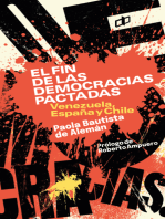 El fin de las democracias pactadas: Venezuela, España y Chile