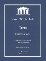 Torts, Law Essentials: Governing Law for Law School and Bar Exam Prep