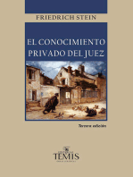 El Conocimiento privado del juez: Investigaciones sobre el derecho probatorio en ambos procesos