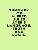 Summary of Alfred Jules Ayer's Language, Truth and Logic