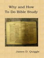 Why and How to Do Bible Study