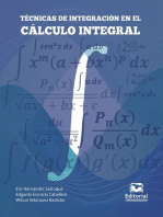 Técnicas de integración en el cálculo integral