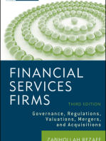 Financial Services Firms: Governance, Regulations, Valuations, Mergers, and Acquisitions