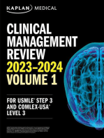 Clinical Management Review 2023-2024: Volume 1: USMLE Step 3 and COMLEX-USA Level 3