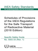 Schedules of Provisions of the IAEA Regulations for the Safe Transport of Radioactive Material