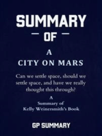 Summary of A City on Mars by Kelly Weinersmith: Can we settle space, should we settle space, and have we really thought this through?