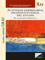 Actividad empresarial inconstitucional del Estado