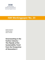 Greenwashing in the Fashion Industry - The Flipside of the Sustainability Trend from the Perspective of Generation Z