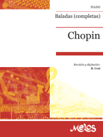 Chopin Baladas completas: Piano Revisión y digitación B. Cesi