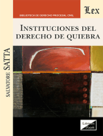 Instituciones del derecho de quiebra