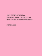 1990's UNEMPLOYMENT and INFLATION IS PRICE STABILITY and HIGH UNEMPLOYMENT COMPATIBLE?